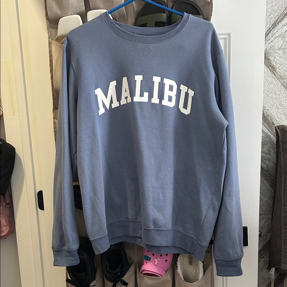Women's Malibu Blue Crew Neck Sweater
